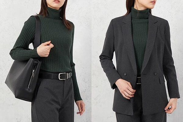 秋冬のレディースビジカジコーデ