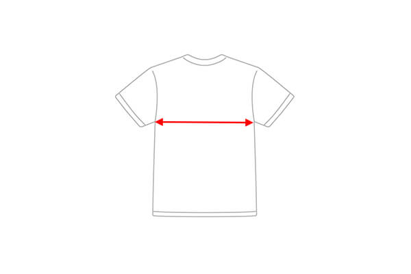 カットソー・Tシャツの測り方