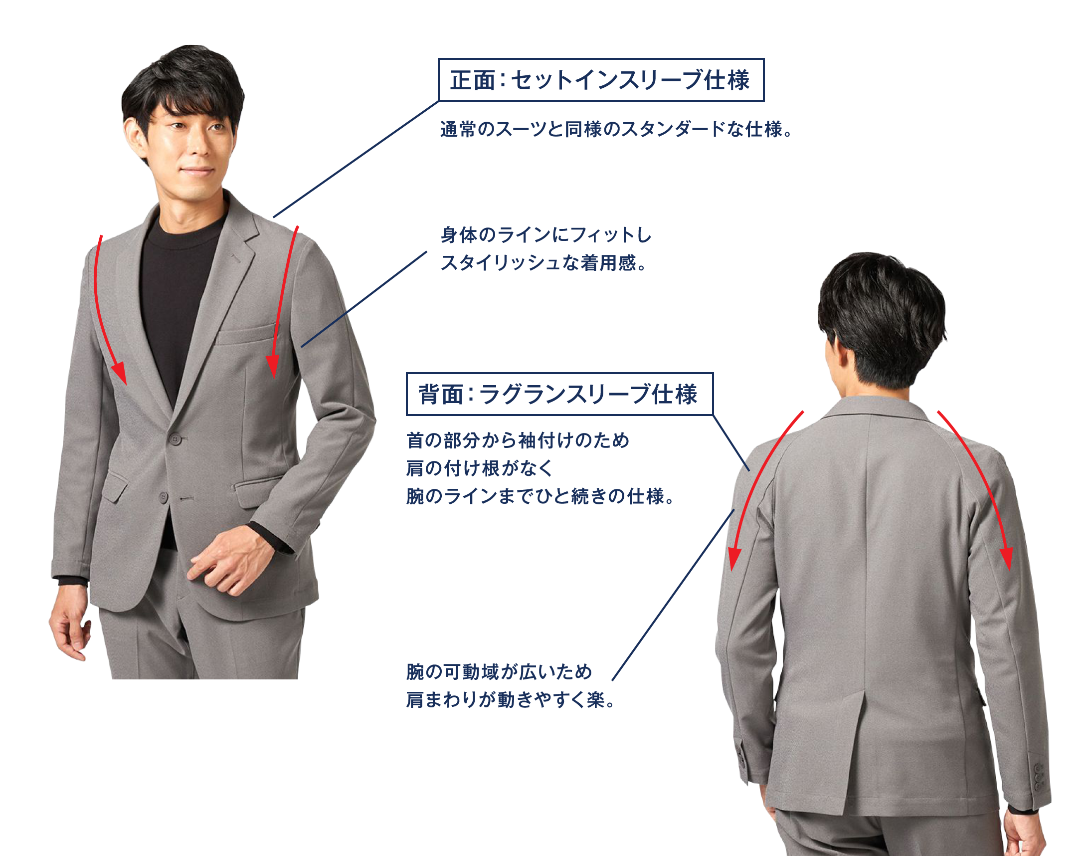 POINT1 スプリットラグランスリーブ