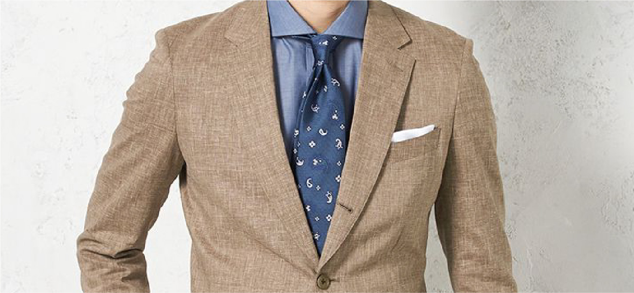 涼しげな素材とカラーで快適に