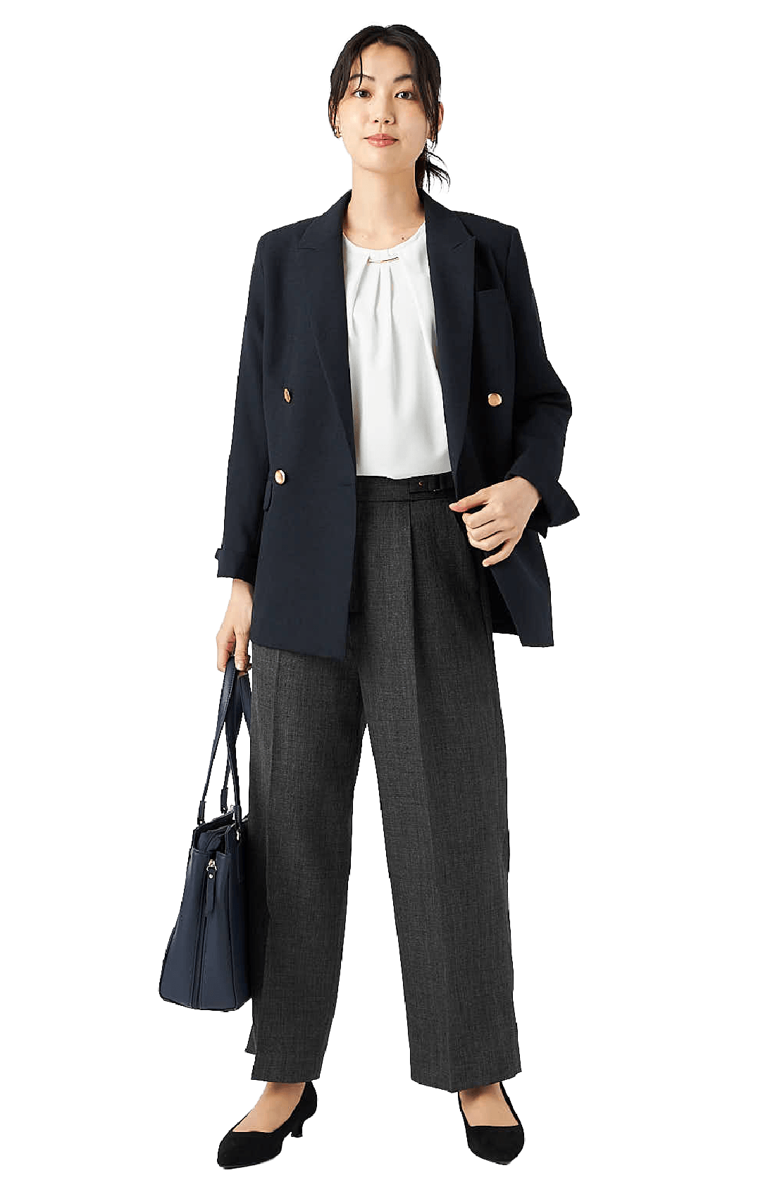 ツーサイドポイント　ワイドパンツ