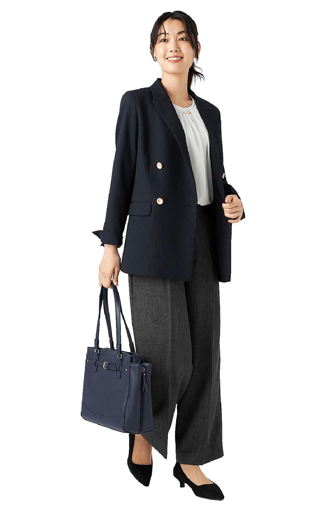 ツーサイドポイント　ワイドパンツ