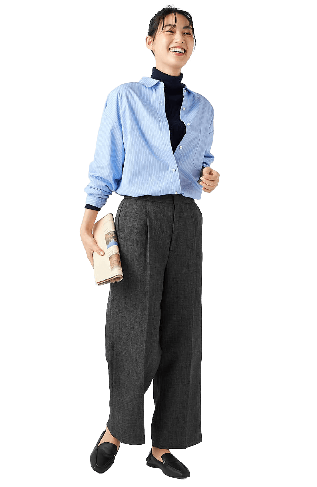 ツーサイドポイント　ワイドパンツ