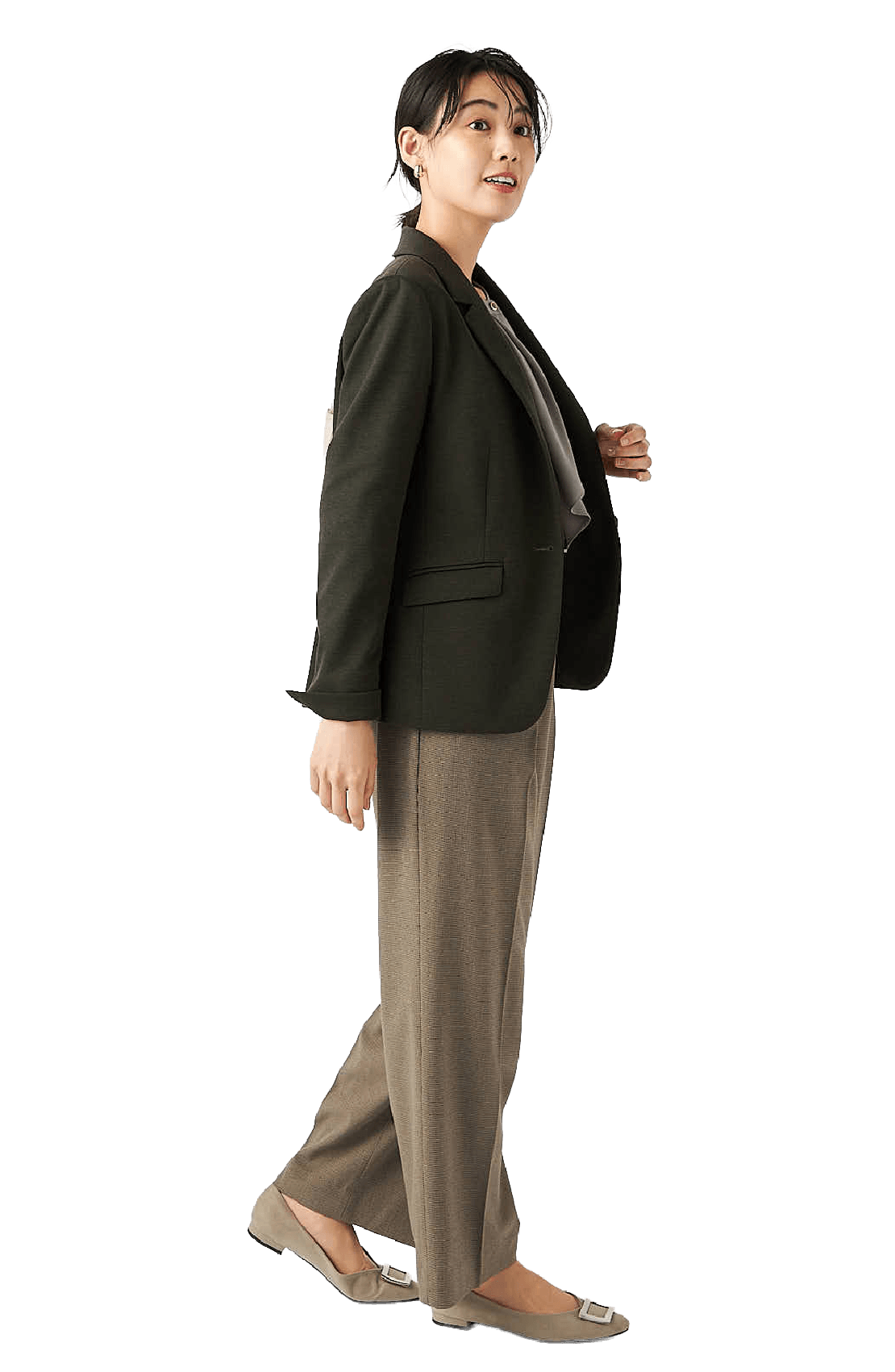 トロサイドタブ ワイドパンツ