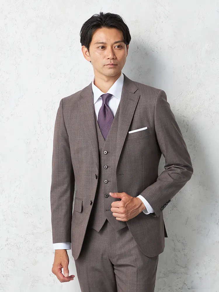 ウール 100% ストライプ ネイビー