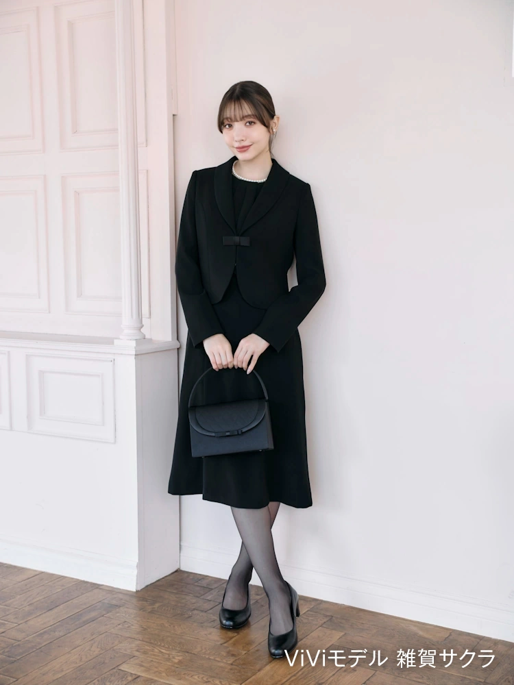 【ViVi】ウォッシャブルショールカラーアンサンブルフォーマル上下ウォッシャブル通年礼服【レディース】