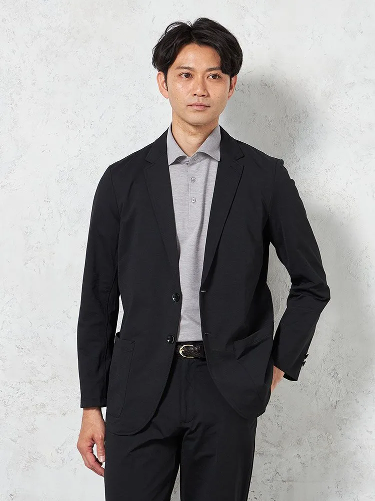 【即納】【WEB限定】上下セットアップハイブリッドジャージーストレッチ無地通年