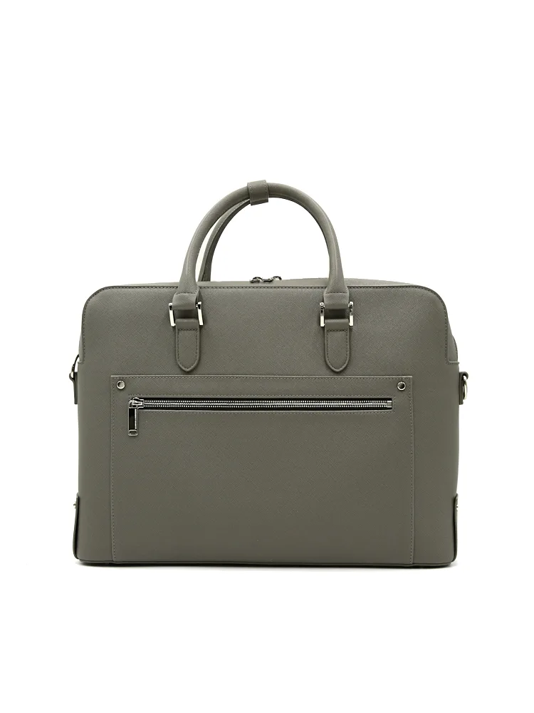 【KATHARINEEHAMNETT-キャサリン・イー・ハムネット-】サフィアーノ調2WAYブリーフバッグショルダーバッグ通年