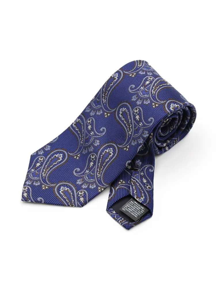 【シルク100%】ネクタイレギュラーペイズリーリッケンバッカー