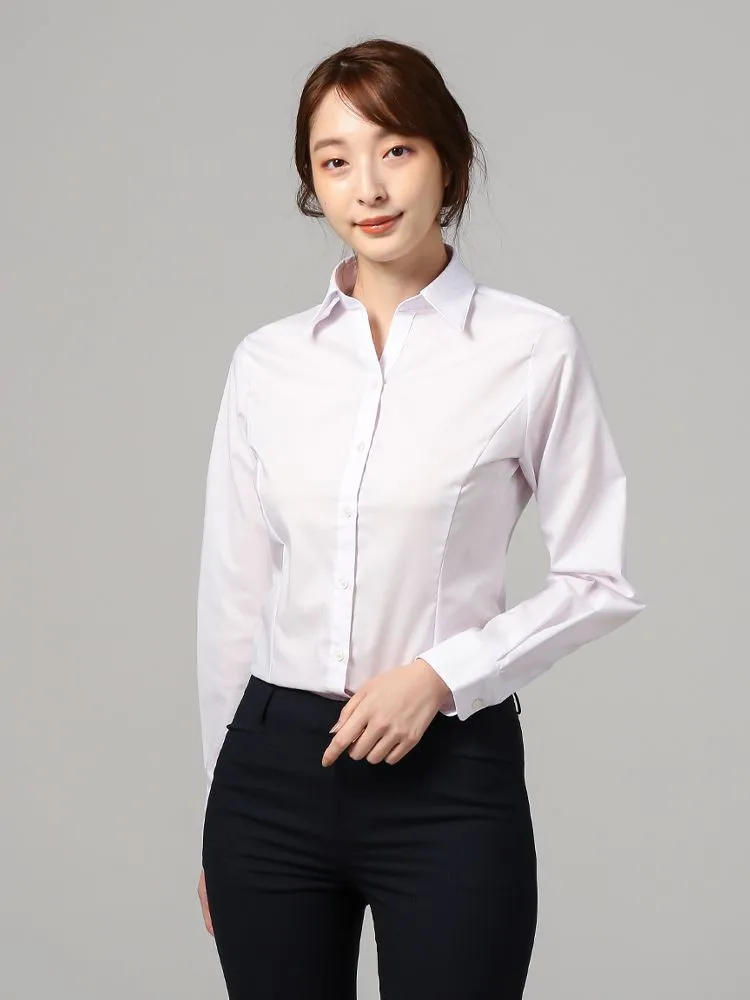 【形態安定】長袖ブラウススキッパーブラウス通年【レディース】