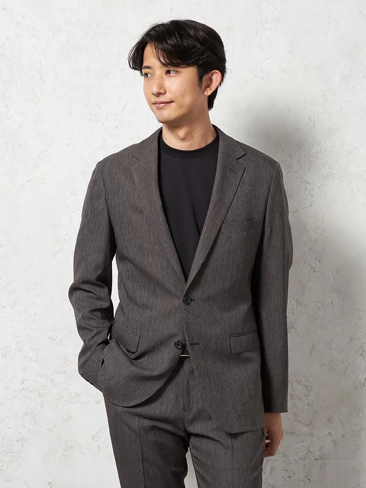 【即納】デニム調セットアップスーツ【WEB限定】上下ウォッシャブルブラックTOKYORUN