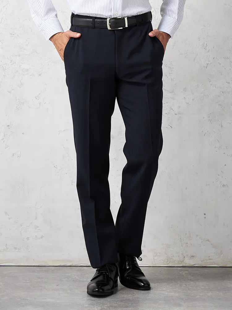 【リッケンバッカー】ノータックパンツウエストマジック®軽量ウォッシャブル通年ストレッチ吸汗速乾