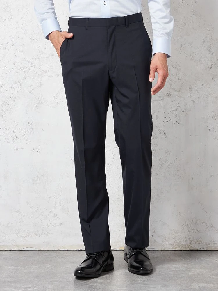 【ウォッシャブル】パンツスラックスノータックナチュラルストレッチメッシュ裏地無地リッケンバッカー