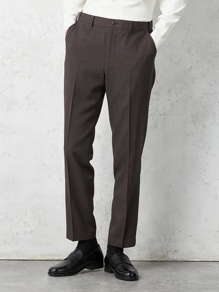 【TOKYORUN】セットアップパンツノータックストレッチ通年ウォッシャブル