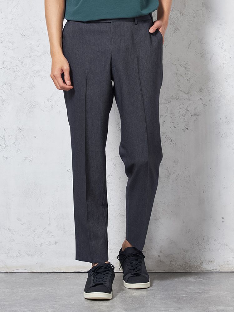 【KATHARINEEHAMNETT-キャサリン・イー・ハムネット-】パンツデニムライクウォッシャブル【セットアップ商品有】ネイビー無地