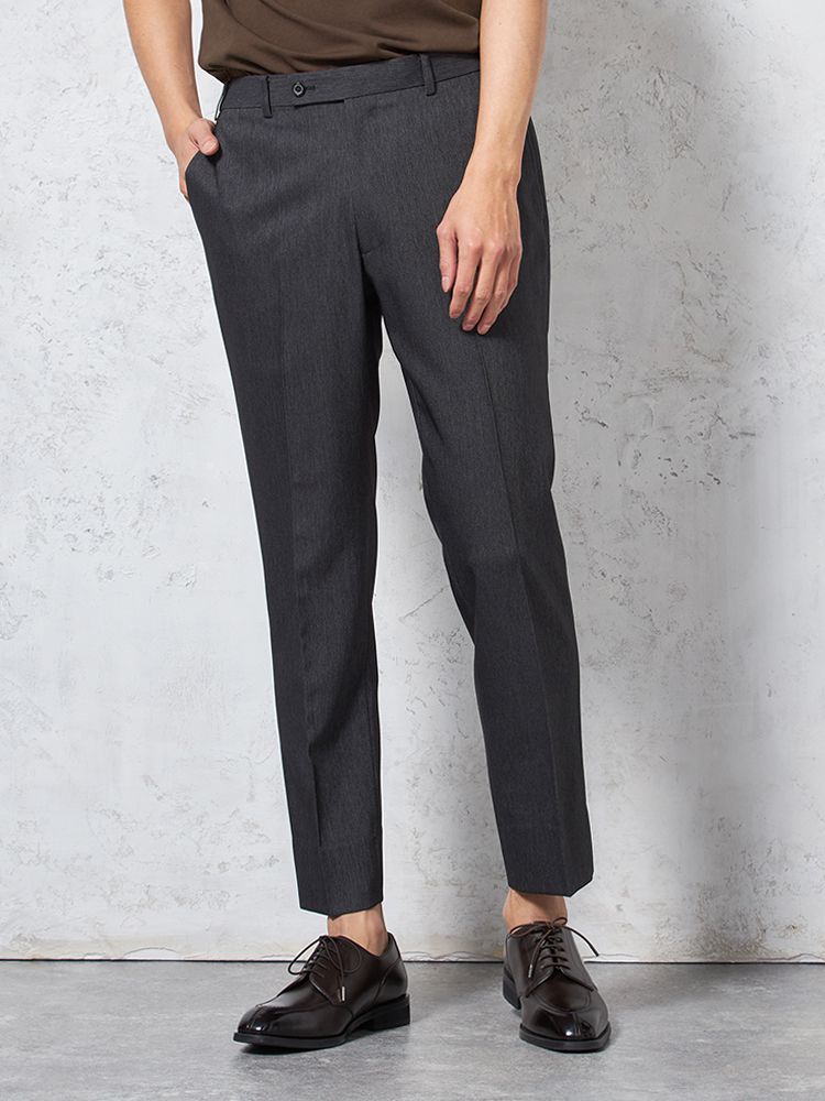 【KATHARINEEHAMNETT-キャサリン・イー・ハムネット-】パンツデニムライクウォッシャブル【セットアップ商品有】ブラック無地