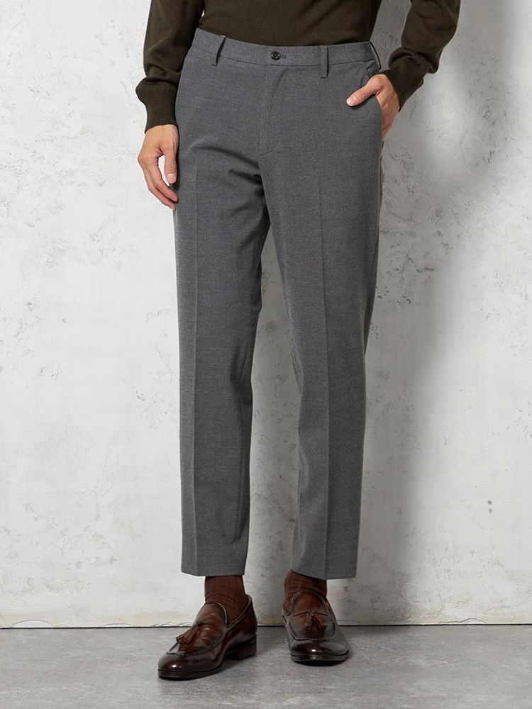 【ウォッシャブル】パンツデレガント素材ストレッチグレンチェックTOKYORUN秋冬