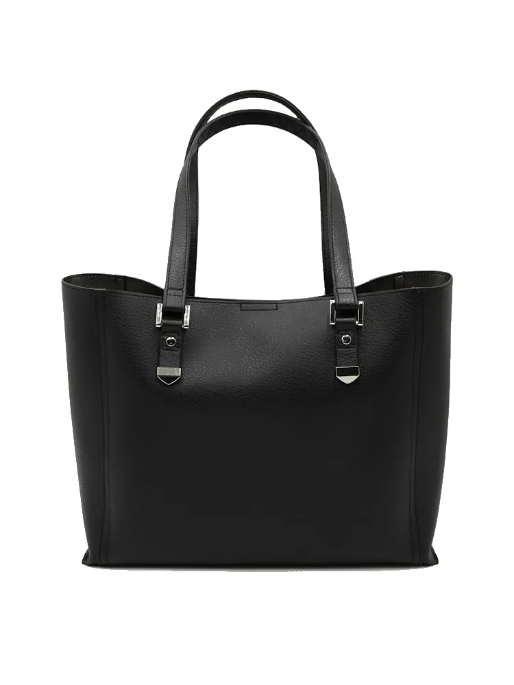 【INDIVI】トートバッグ３層収納持ちやすいブラック/グレージュ通年【レディース】