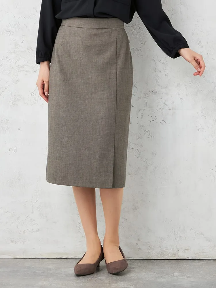 【INDIVI】キャリーマンウール混スカートチェックウォッシャブル秋冬【レディース】