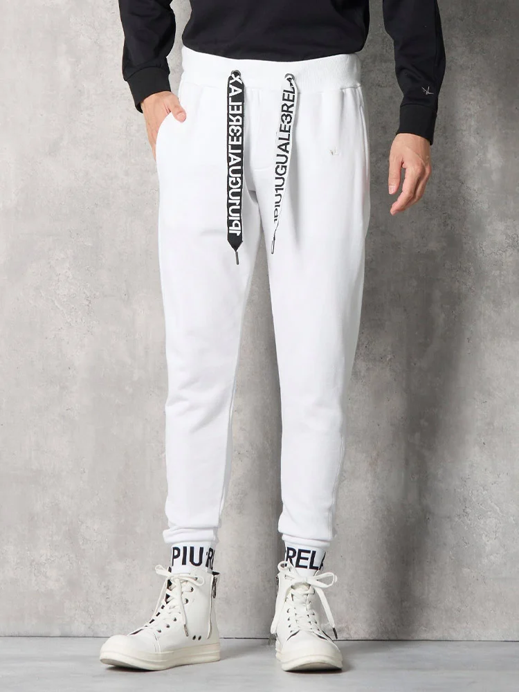 【1PIU1UGUALE3RELAX】HEMLOGOロングパンツ通年（ウノピゥウノウグァーレトレ）