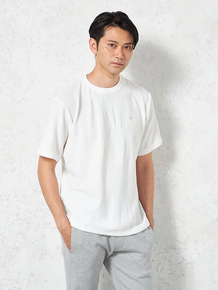 【1PIU1UGUALE3RELAX】BIGCAMOJACQUARDTシャツ（ウノピゥウノウグァーレトレ）