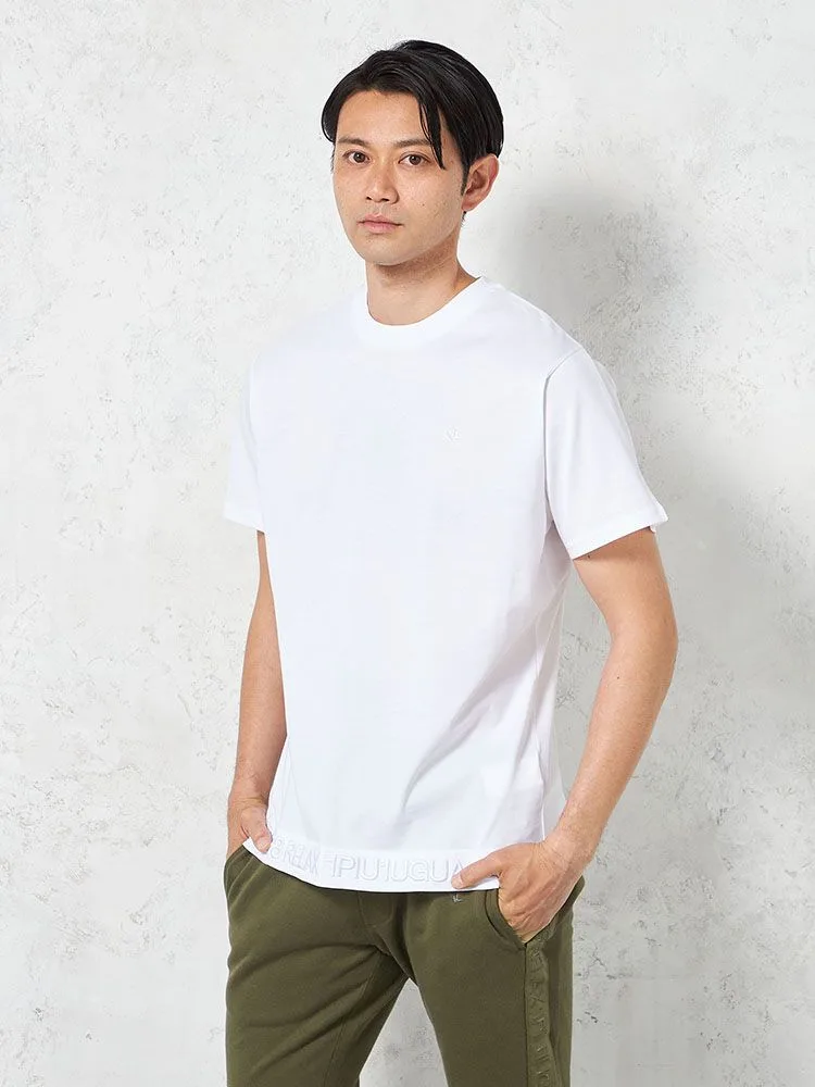 【1PIU1UGUALE3RELAX】HEMLOGOTシャツ（ウノピゥウノウグァーレトレ）