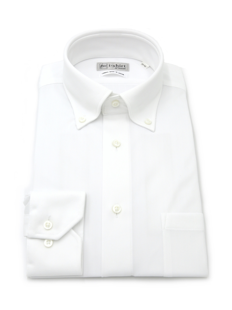 【即納】WEB限定【完全ノーアイロン】長袖アイシャツボタンダウンストレッチストライプi-shirt通年