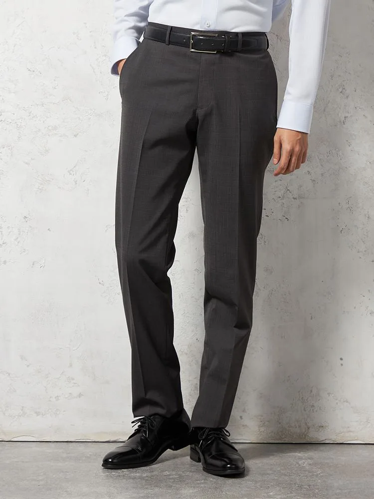 【ウォッシャブル】パンツスラックスノータックnero【スリムデザイン】