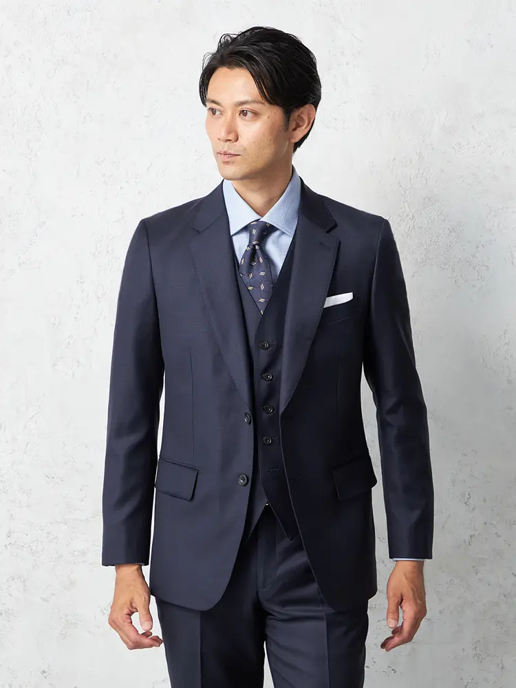 【リッケンバッカーホワイト】ＲＥＤＡスーツ2つボタンマイクロチェックノータック秋冬