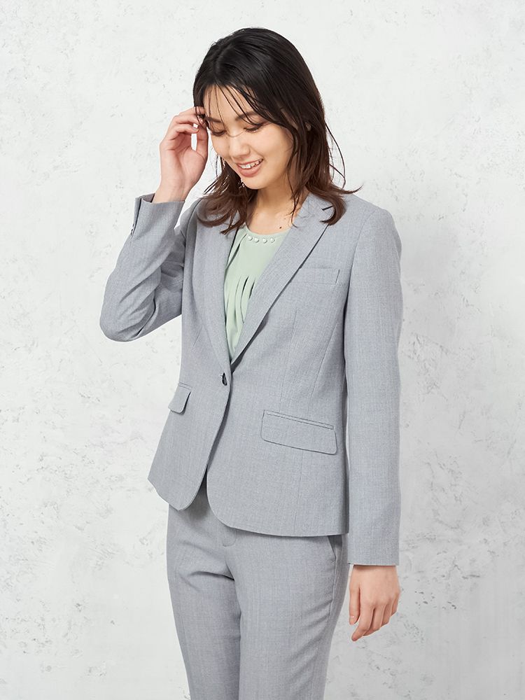 【パンツスーツ上下セット】ジャケット・パンツセットウォッシャブルストレッチ無地SOFFICE通年【レディース】