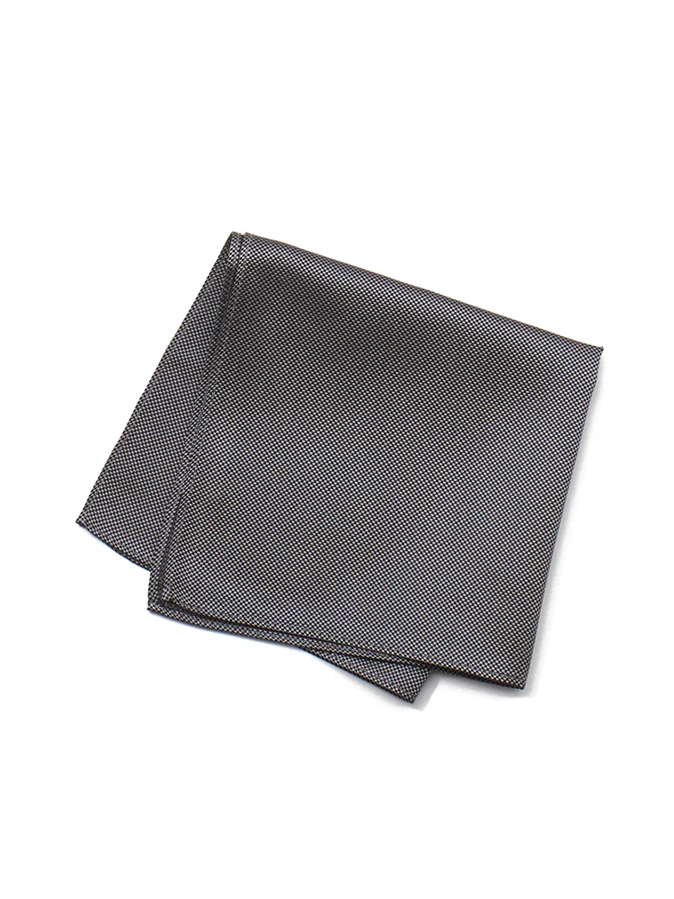 【シルク100％】ポケットチーフ定番濃色無地通年