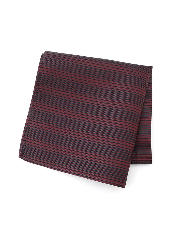 【ネロ】ネクタイ共生地ポケットチーフストライプｎｅｒｏ春夏