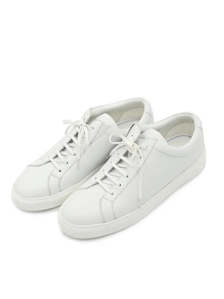 【KATHARINEEHAMNETT-キャサリン・イー・ハムネット-】レザースニーカーシークレットヒール本革軽量シューズ通年