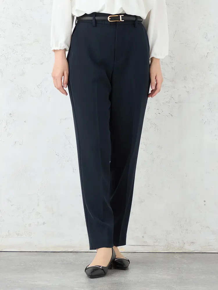 【M3LABO】MoveonDesignテーパードパンツフルレングス防しわ加工通年【レディース】