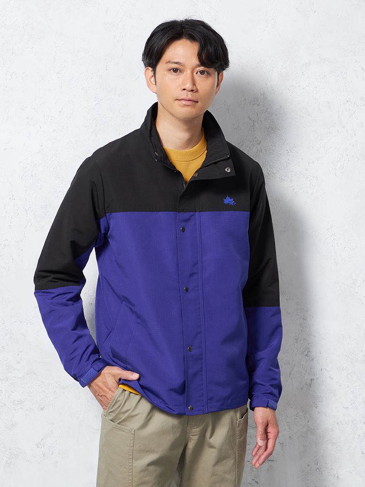 【LOGOS-ロゴス-】撥水加工半裏メッシュブルゾン無地カジュアルアウター