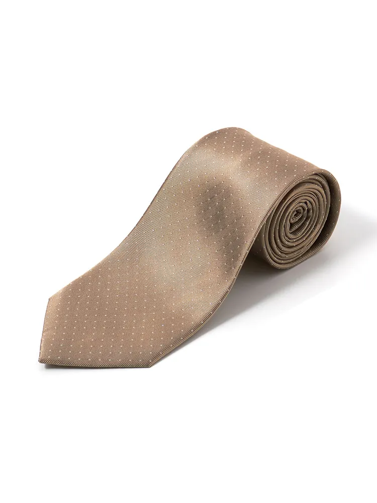 【シルク100％】ネクタイソリッドタイ【ビジネス/ブライダル】ドットS＆MBLUELABEL春夏