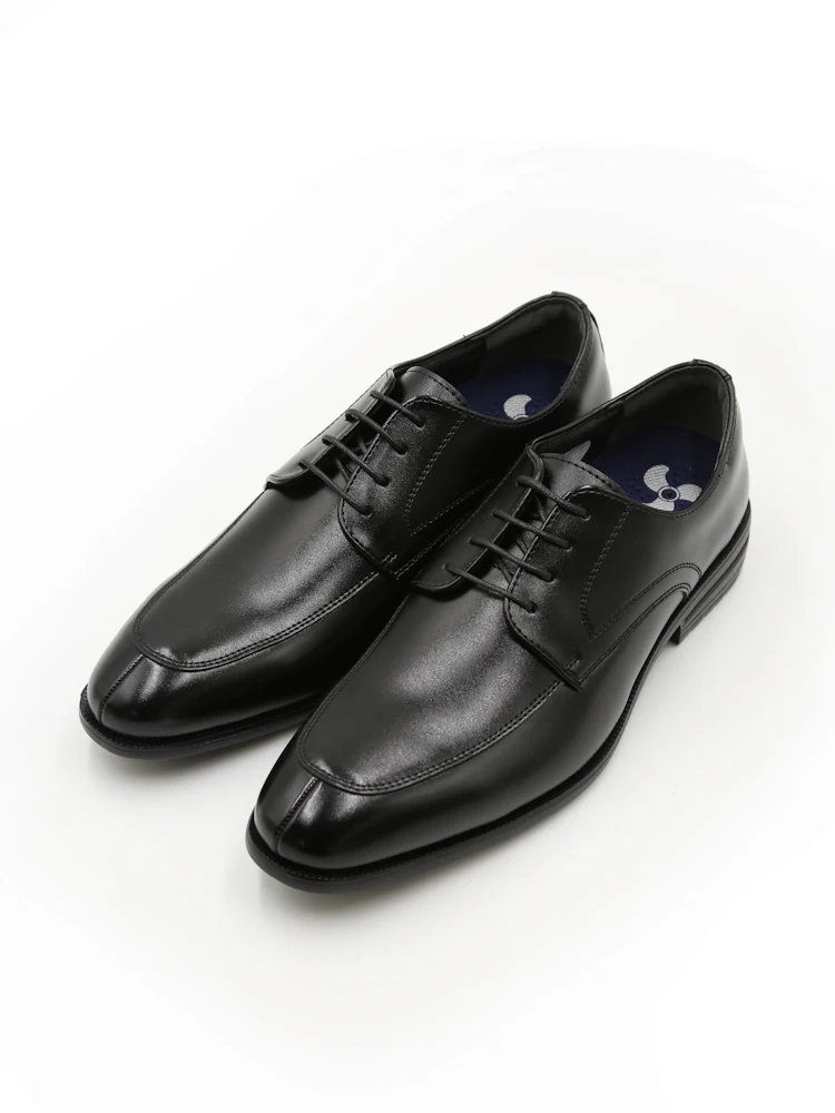 【防水】ビジネスシューズＵチップ外羽根通気エアーモーション軽量消臭革靴リッケンバッカー通年