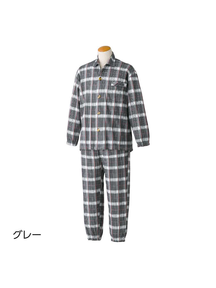 メンズ大きめボタンパジャマ?大きめサイズ